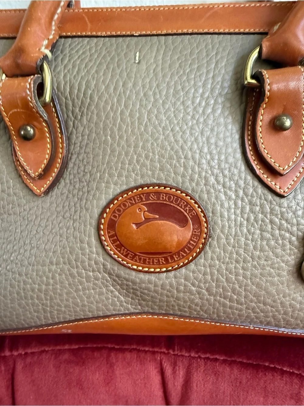 Dooney & Bourke vintage 90s All Weather leather satchel